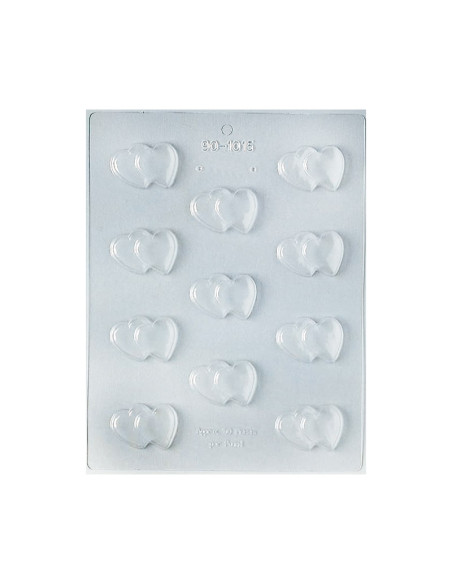 MOLDE PVC 90-1015 CORAZÓN DOBLESan Valentin
