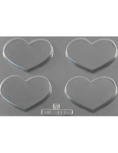 MOLDE PVC ARCO1116 CORAZÓN 95x70xh10mm 4cSan Valentin