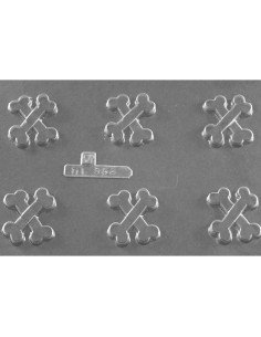 MOLDE PVC HUESOS 45X40X8mm (6i)Halloween