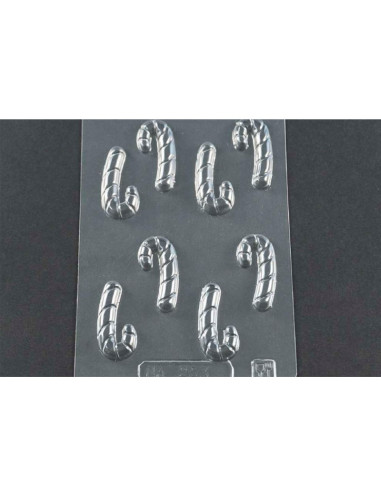 MOLDE PVC BASTÓN CARAMELO 40x20mm (8c)Termoformado