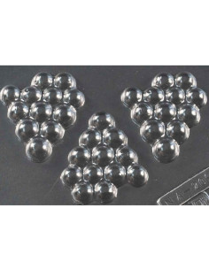 MOLDE PVC UVAS 62x55x10mm (3c)Termoformado