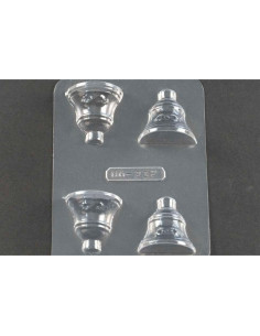 MOLDE PVC CAMPANAS 46x46mm (4c)Termoformado