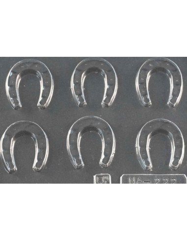 MOLDE PVC HERRADURA NAVIDAD 42x35x6 (6c)Termoformado
