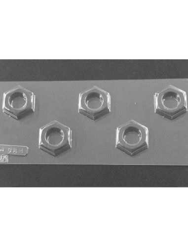 MOLDE PVC ARVA983 TUERCA HEXAGONAL D37x10mm (5c)Complementos Constr...