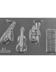 MOLDE PVC INSTRUMENTOS MUSICALES 100x40x15mm