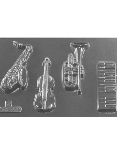 M. PVC INSTRUMENTOS MUSICALES (4i) 100x40x15mmMúsica