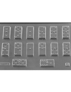 M. PVC FICHAS DOMINO 40x20x10mm (1i)Juegos