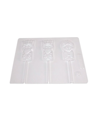 MOLDE PVC PIRULETA REYES 80x40x10mm (3c)Reyes