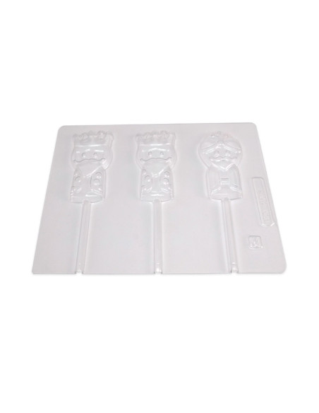 MOLDE PVC PIRULETA REYES 80x40x10mm (3c)Reyes