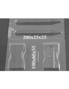 MOLDE PVC ARMD595 SACAPUNTAS Y LÁPIZ (2 moldes)Pvc Accesorios