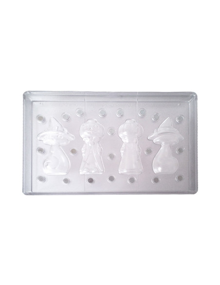 GATO + CALABAZA 4p POLICARBONATO MAGNÉTICOHalloween