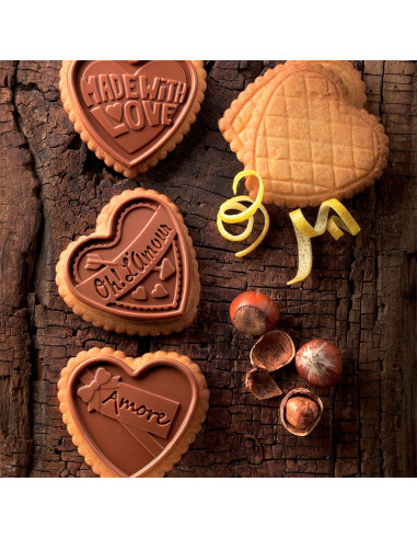 MOLDE COOKIE CHOC LOVE 73x72x5mmSan Valentin