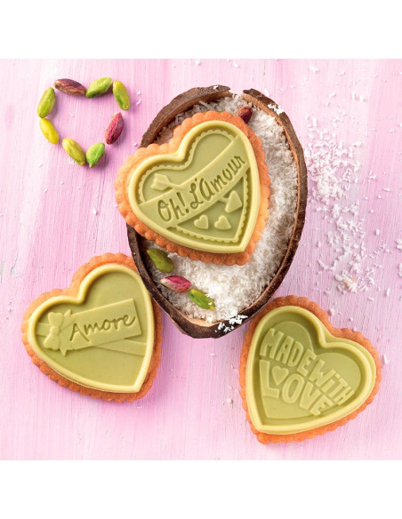 MOLDE COOKIE CHOC LOVE 73x72x5mmSan Valentin