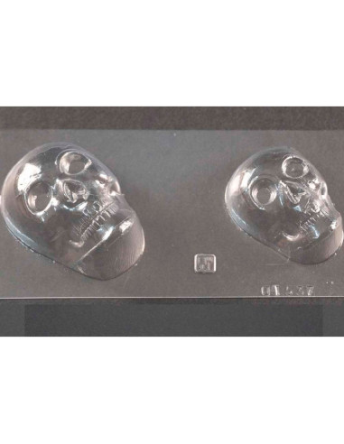 MOLDE PVC CALAVERAS 92x61x40-76x57x25mm (2c)Halloween