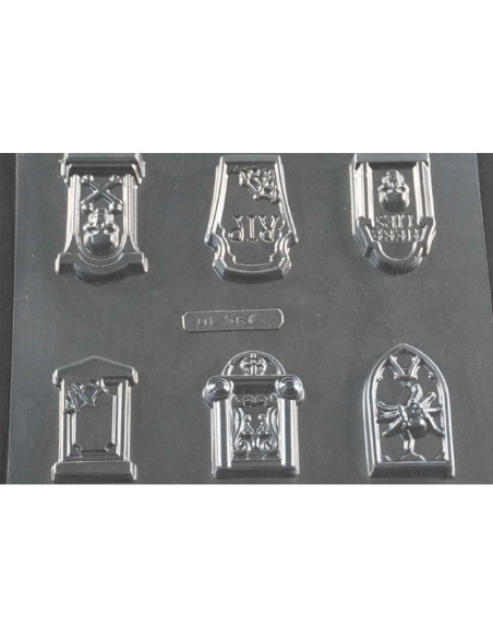 MOLDE PVC ARDI567 LÁPIDAS 40x65x10mm (6c)Halloween