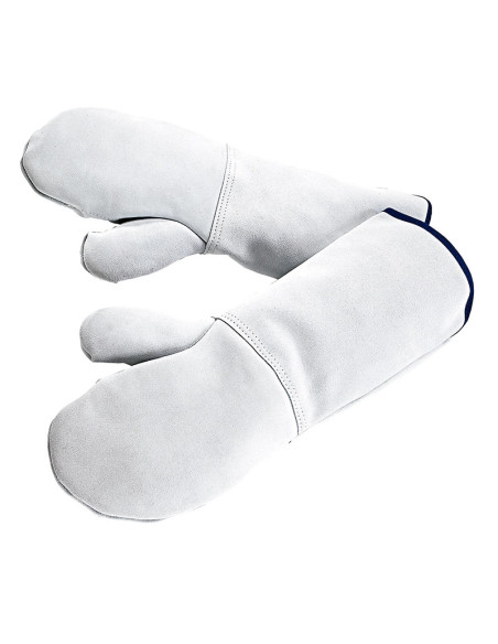 GUANTE MANOPLA CUERO 45cm ANTICALOR 500ºC (1 par)Guantes obrador