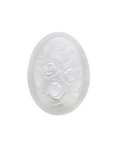 HUEVO ROSAS PEQUEÑO GUSCIO DECOSILSilicona 3D Pascua