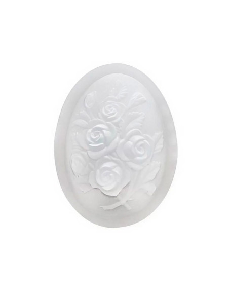HUEVO ROSAS PEQUEÑO GUSCIO DECOSILSilicona 3D Pascua