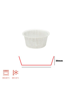 CAPSULA 50x30 mm BLANCA MUFFIN CA8640 ALA (270u)Cápsulas especiales 2