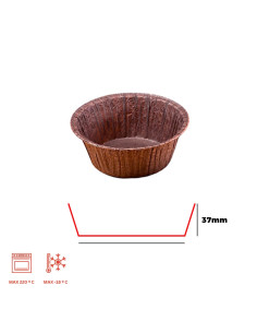 CÁPSULA 62x37 mm PK(225u) MARRÓN MUFFIN CA4050Cápsulas especiales 2