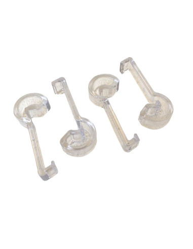GRAPA MOLDES 22mm TRANSPARENTE PK (4u)Huevos