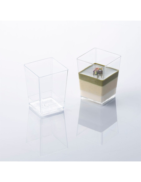 VASO CUADRADO CLÁSICO (100 uds.)Vasos Pastelería