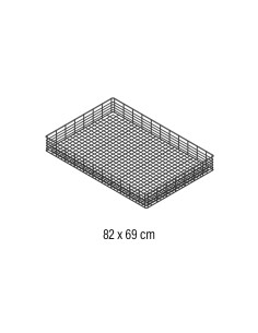 CESTO PLANO 82x69cm inox para CG-80Lavautensilios