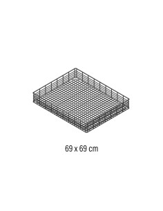 CESTO PLANO 69x69cm inox para CG-70Lavautensilios
