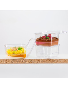 VASO KUBITO 83x83xh49mm 210ml (100 uds.)Vasos Pastelería 2