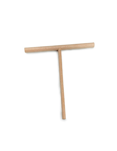 ESPÁTULA RACLETTE CREPES FORMA T 18x18cmEspátulas Madera