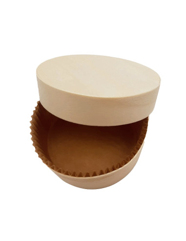 CAJA MADERA 30CL CON TAPA+PAPEL D11xh4cm (50uds.)Moldes madera