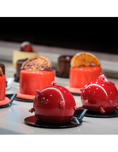 BANDEJA MONOPORCIÓN D86mm PK(100u) BLACK TRAYSBases plástico