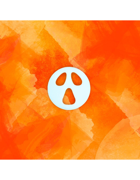 PLANTILLA HALLOWEEN CARA SCARY D70x3mmToppers y plantillas