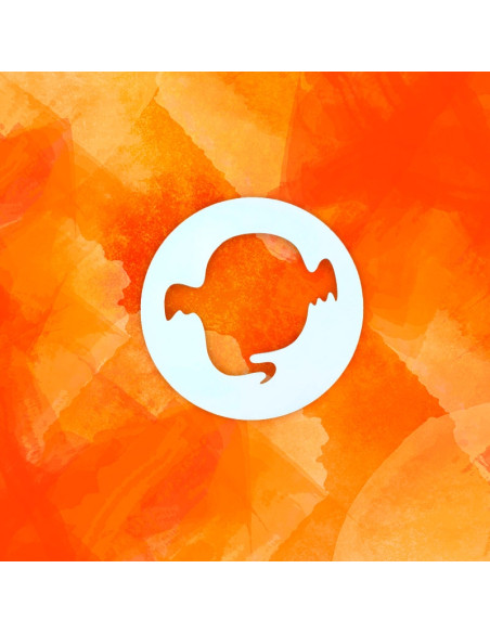 PLANTILLA HALLOWEEN FANTASMA D100x3mmToppers y plantillas