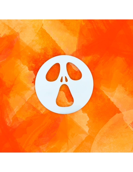 PLANTILLA HALLOWEEN CARA SCARY D100x3mmToppers y plantillas