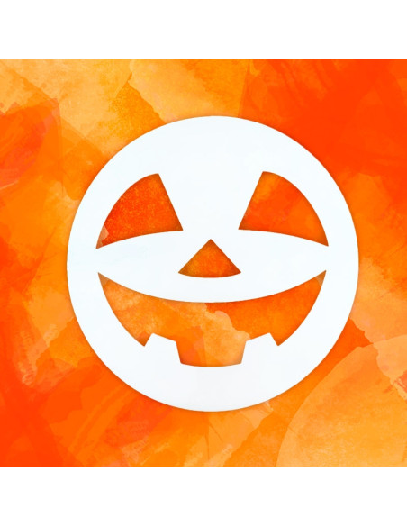 PLANTILLA HALLOWEEN CARA CALABAZA D150x3mmToppers y plantillas