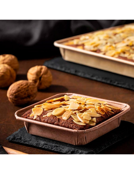 MOLDE CUADRADO NATUR 68x68xh16mm CA (2160 uds.)Moldes Papel