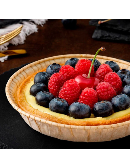 MOLDE REDONDO NATUR D90xh21mm PK (50u)Moldes Papel