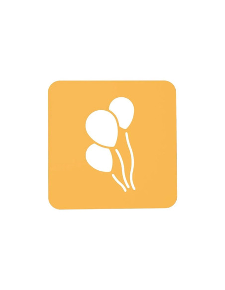 STENCIL PALLONCINO 119x62xh1mmPlantillas decoración