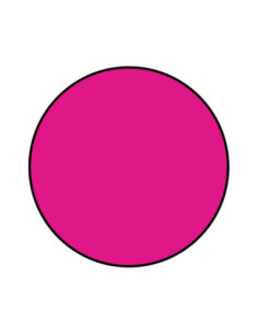 DISCO REDONDO 20cm FUCSIA/NG PK(50) 2