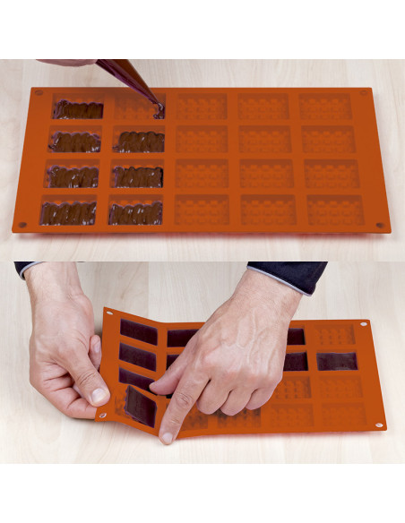 MOLDE DE SILICONA SF147 MINI WAFFEL SQUARE