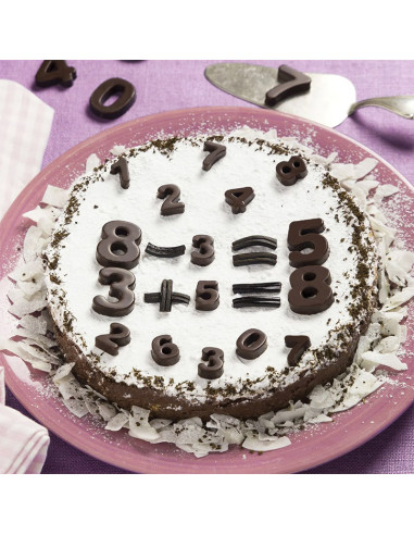 MOLDE DE SILICONA SF174 CHOCO NÚMEROS MOLDE DE SILICONA SF174 CHOCO NÚMEROS