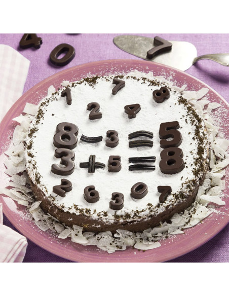 MOLDE DE SILICONA SF174 CHOCO NÚMEROS