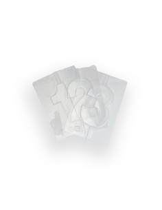 MOLDE PVC LOTE NÚMEROS 0-9 VELAS GRANDES 15cmPvc Velas y pastillaje 2