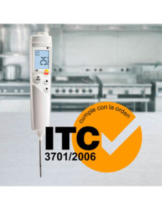 TESTO 106 TERMÓMETRO ALIMENTACIÓN CON FUNDA