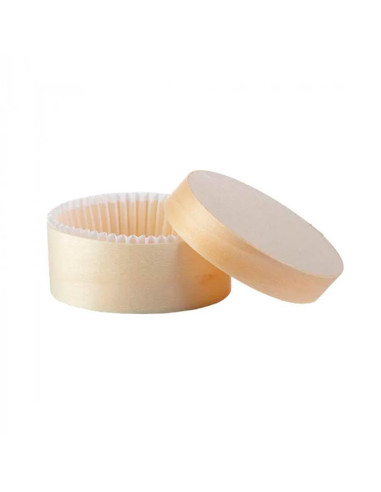 CAJA MADERA REDONDA W120L D.118 xh50mm CA(50) R+T+P 45cl
