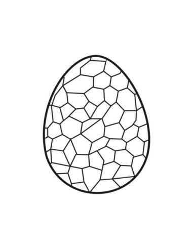 MOLDE PVC HUEVO GRABADO h158mm 1ud