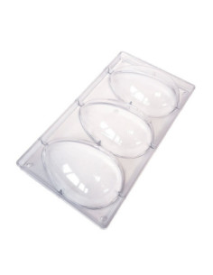 MOLDE 1/2 HUEVO LISO 170x108mm 3p - 200g