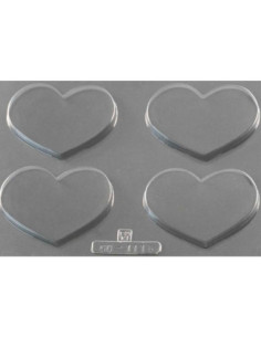 MOLDE PVC ARCO1116 CORAZÓN 95x70xh10mm 4c