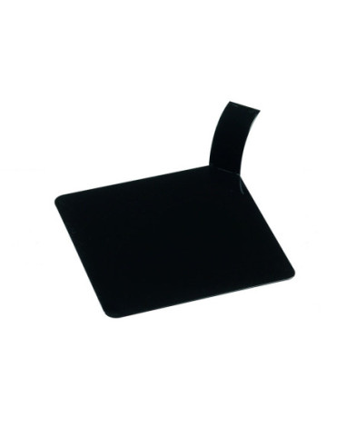 LENGÜETA CUADRADA 8x8cm PLÁSTICO NEGRO (100u)
